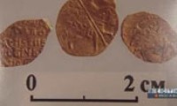 Найдены золотые монеты "смутного времени" Царя Василия Шуйского.